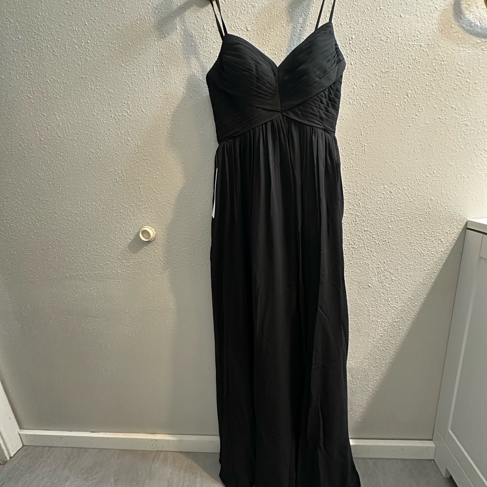 Azazie Black Strapless Gown
